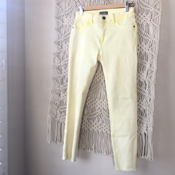 DL1961 Florence US size 27 cropped citrus denim jeans - Picture 2 of 15